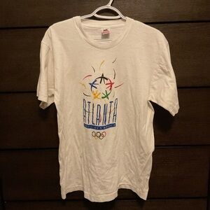 Fruit of the Loom White Olympic Graphic Tee